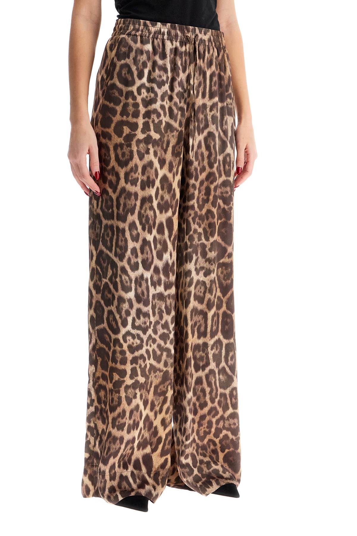 STELLA McCARTNEY Pantaloni Stile Pigiama Animalier