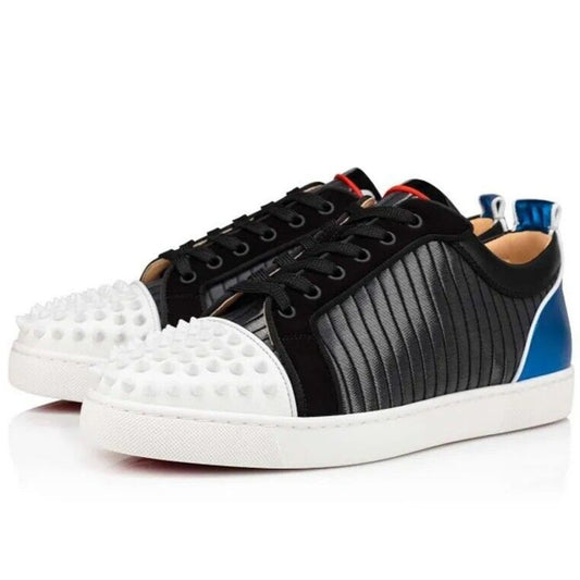 Christian Louboutin Louis Junior Spikes Orlato Leather Sneakers