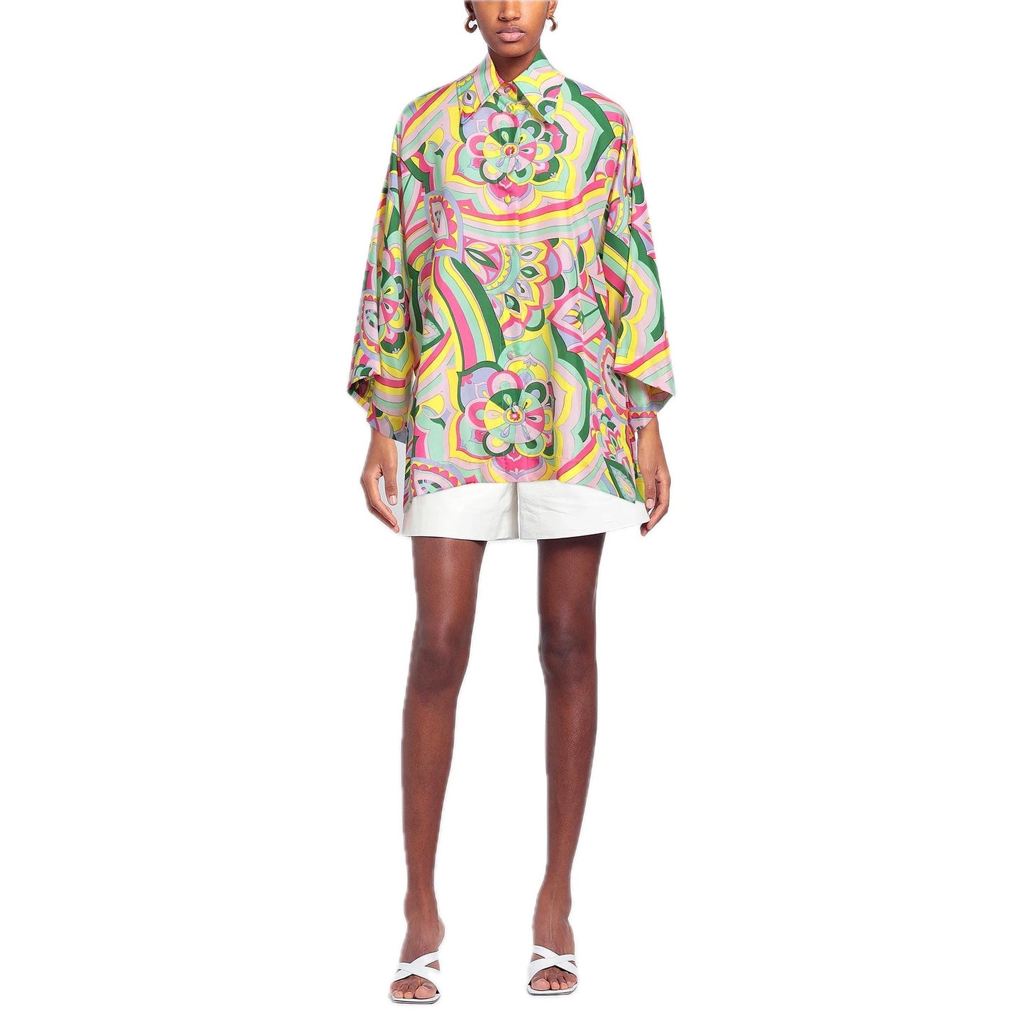 NWT Dolce & Gabbana Dolce & Gabbana abstract-print silk shirt IT 40 US S