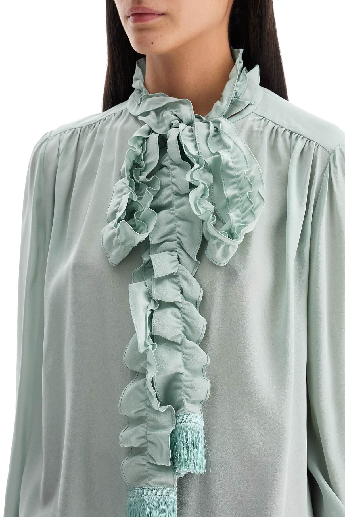 Valentino Garavani Silk Blouse With Bow Detail