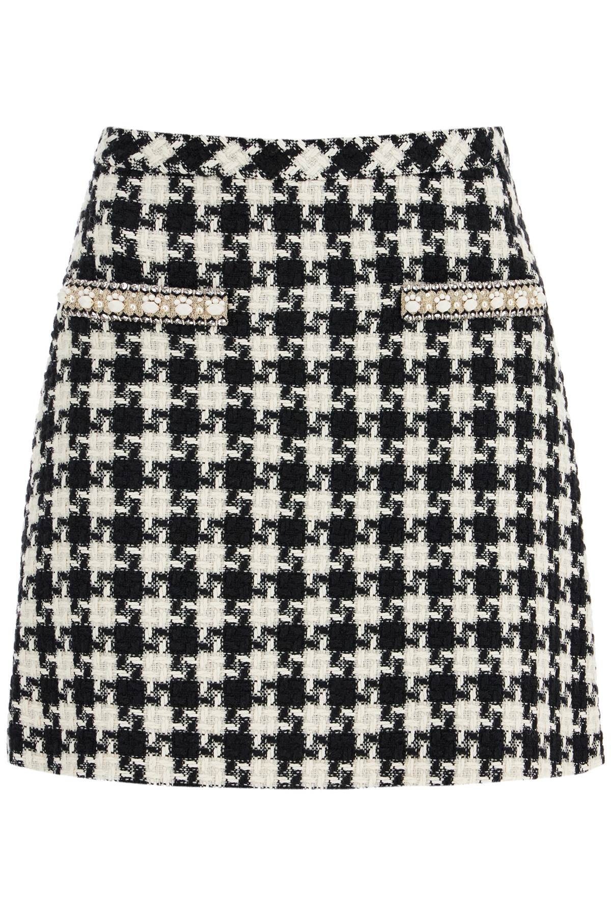 Valentino Garavani Embroidered Damier Light Tweed