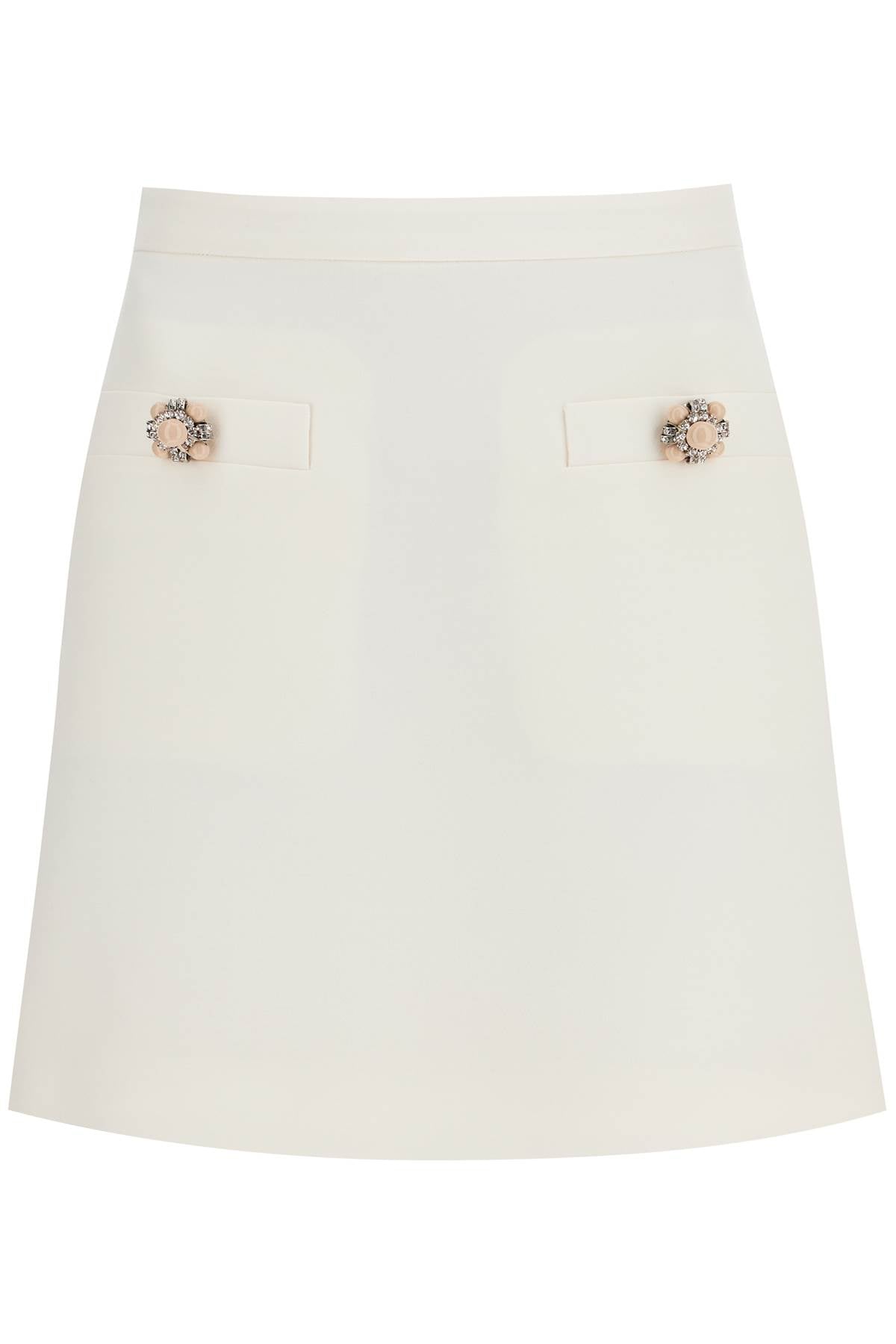 Valentino Garavani Short Crepe Couture Skirt