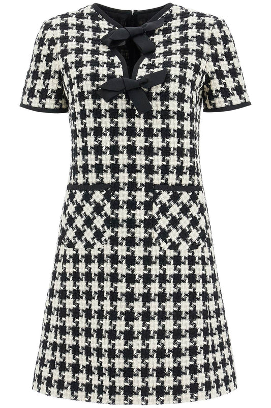 Valentino Garavani Mini Dress In Damier Light Tweed