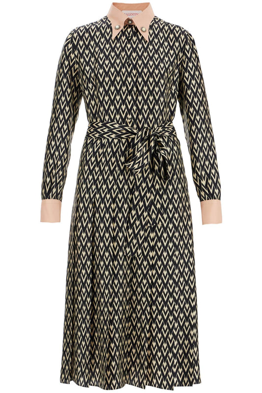 Valentino Garavani Este\N\Nmidi Twill Dress With All The