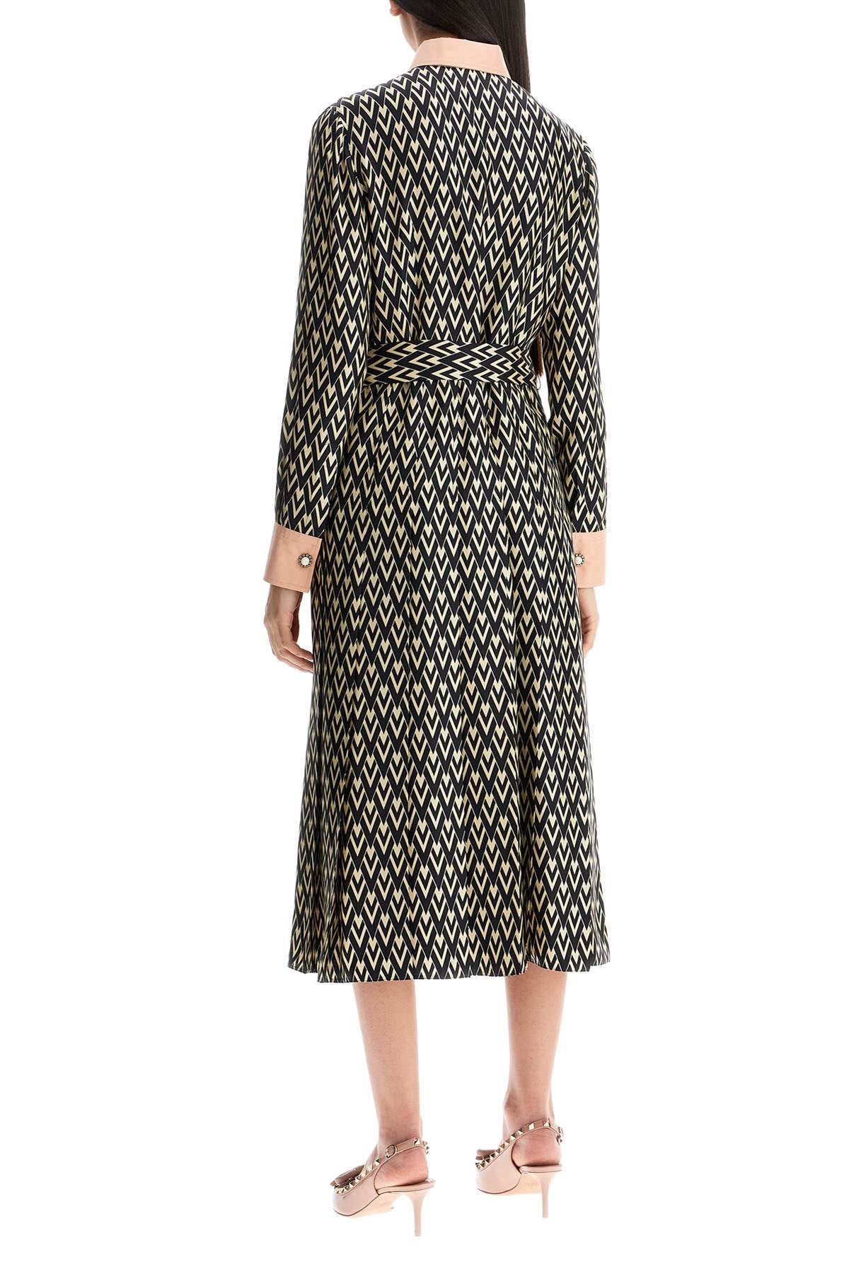 Valentino Garavani Este\N\Nmidi Twill Dress With All The