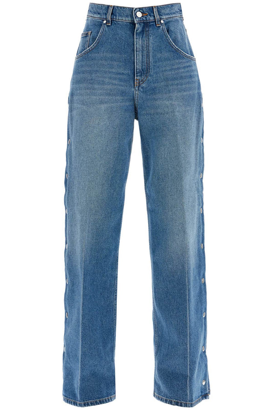 Stella Mccartney Buttoned Ripped Jeans With Sl