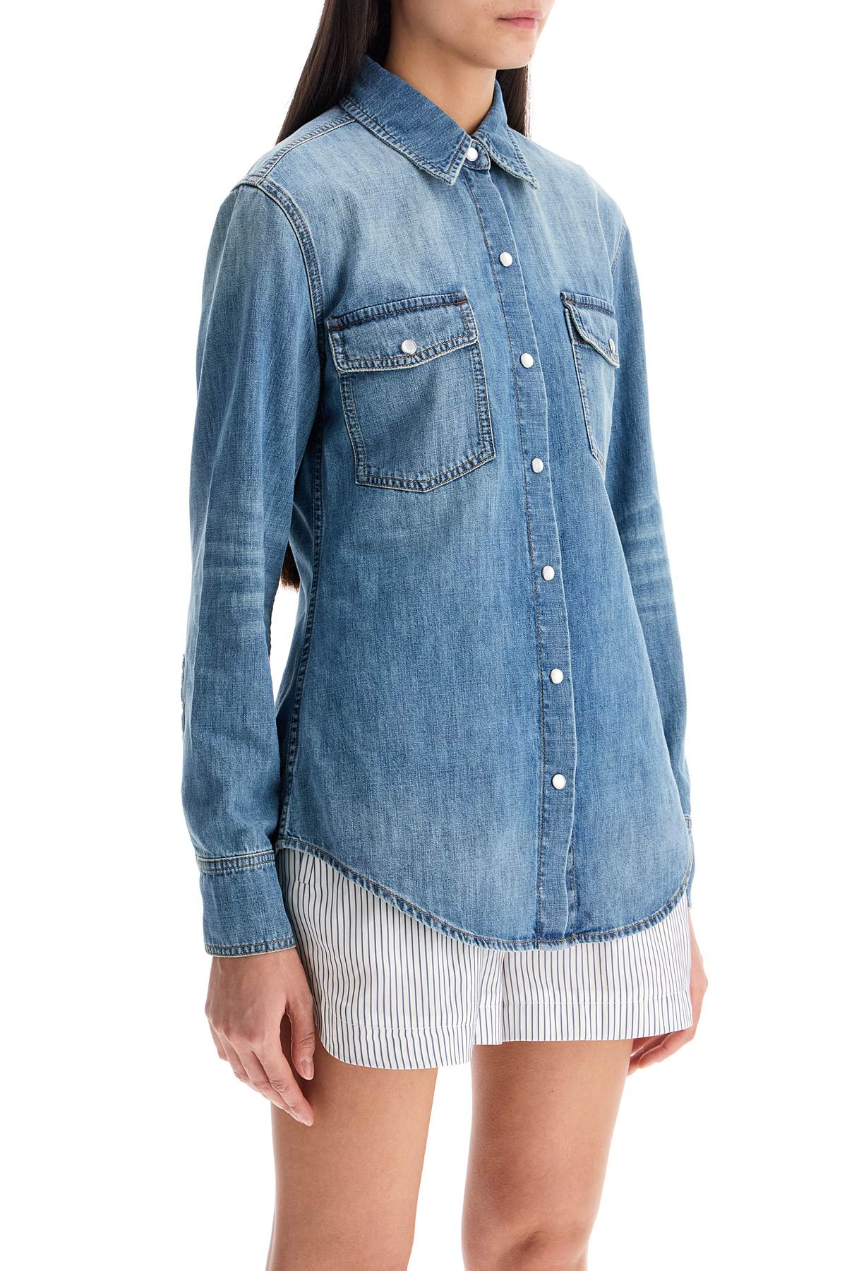 Stella Mccartney Vintage Wash Denim Shirt