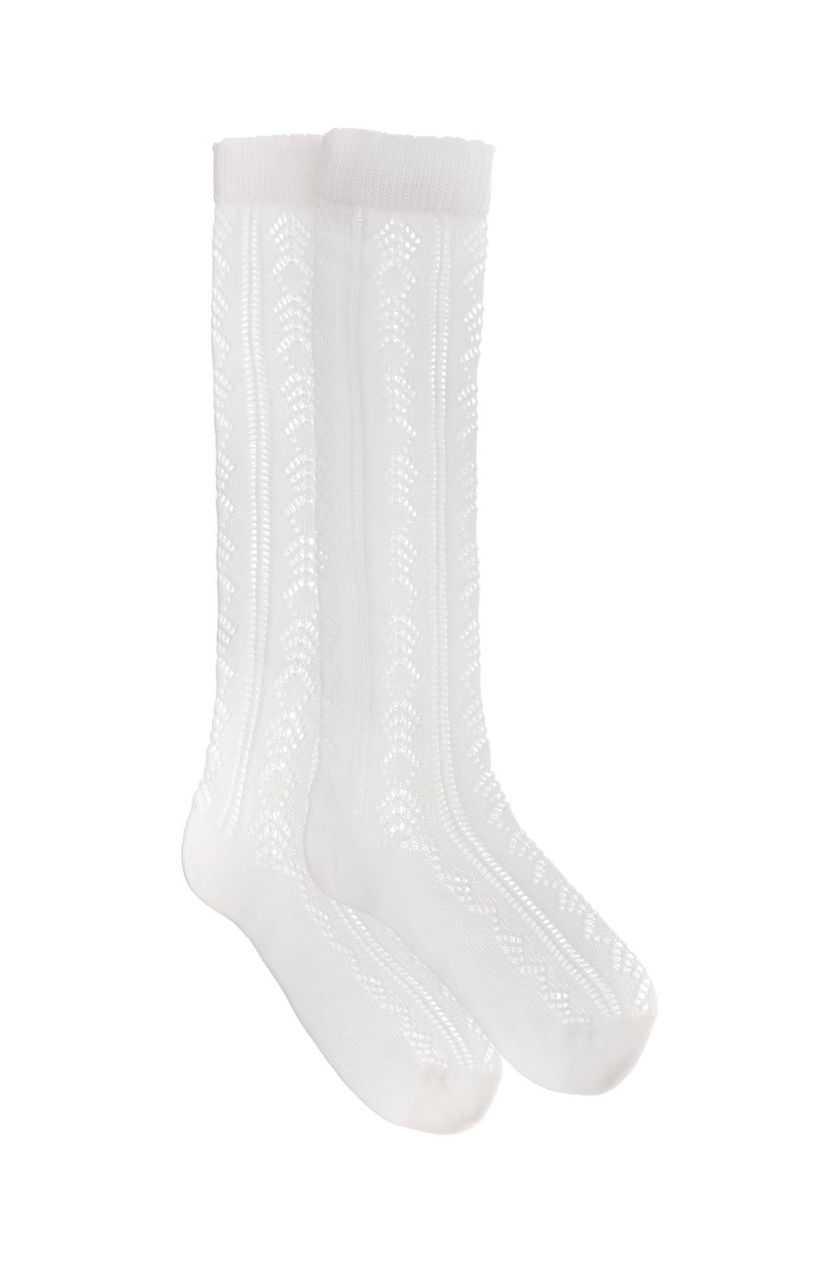 Valentino Garavani Cotton Perforated Socks For