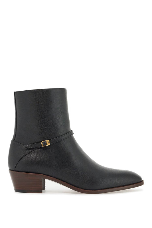 Valentino Garavani Leather Pat Ankle Boots