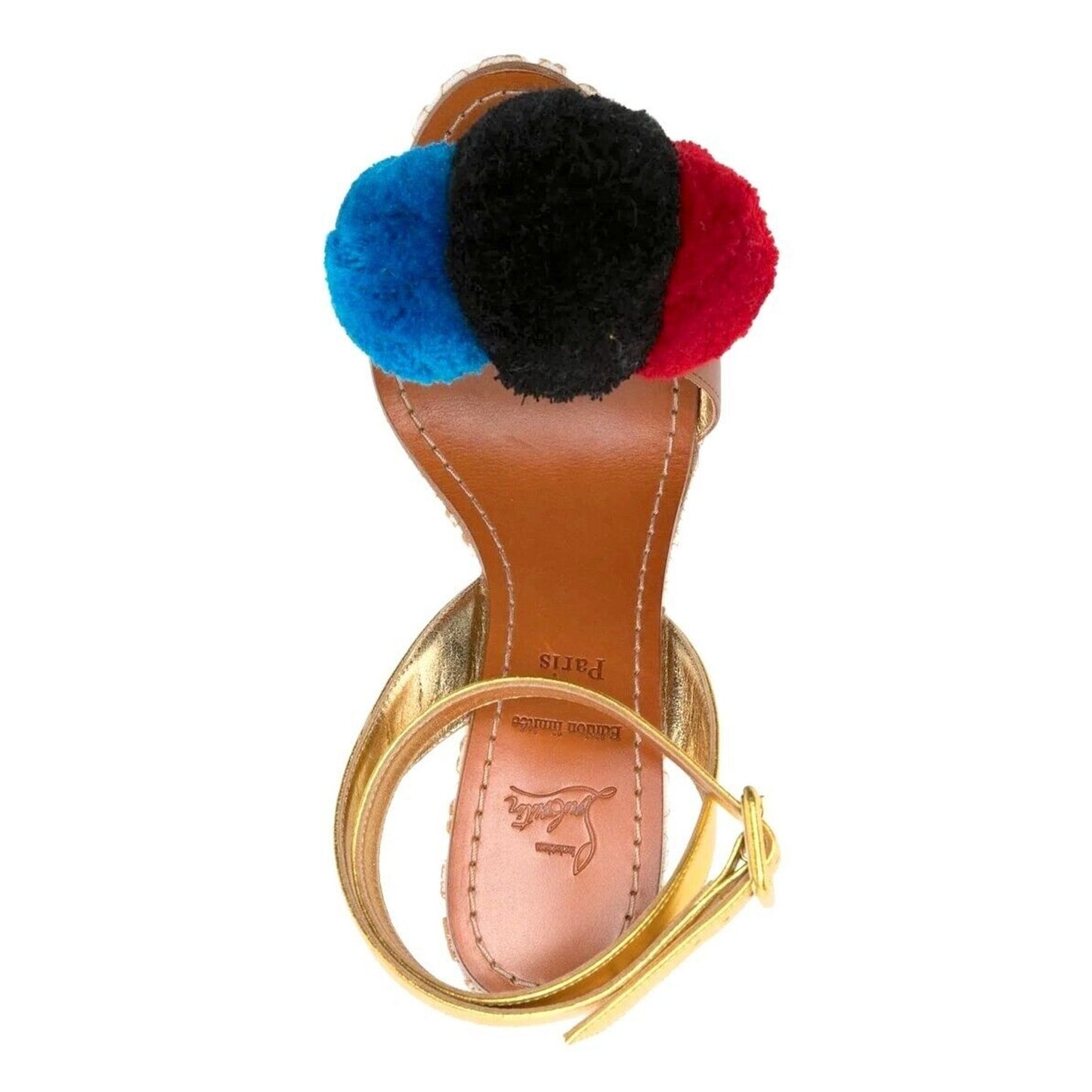 CHRISTIAN LOUBOUTIN Cycladissimo 120 Leather wedge sandals