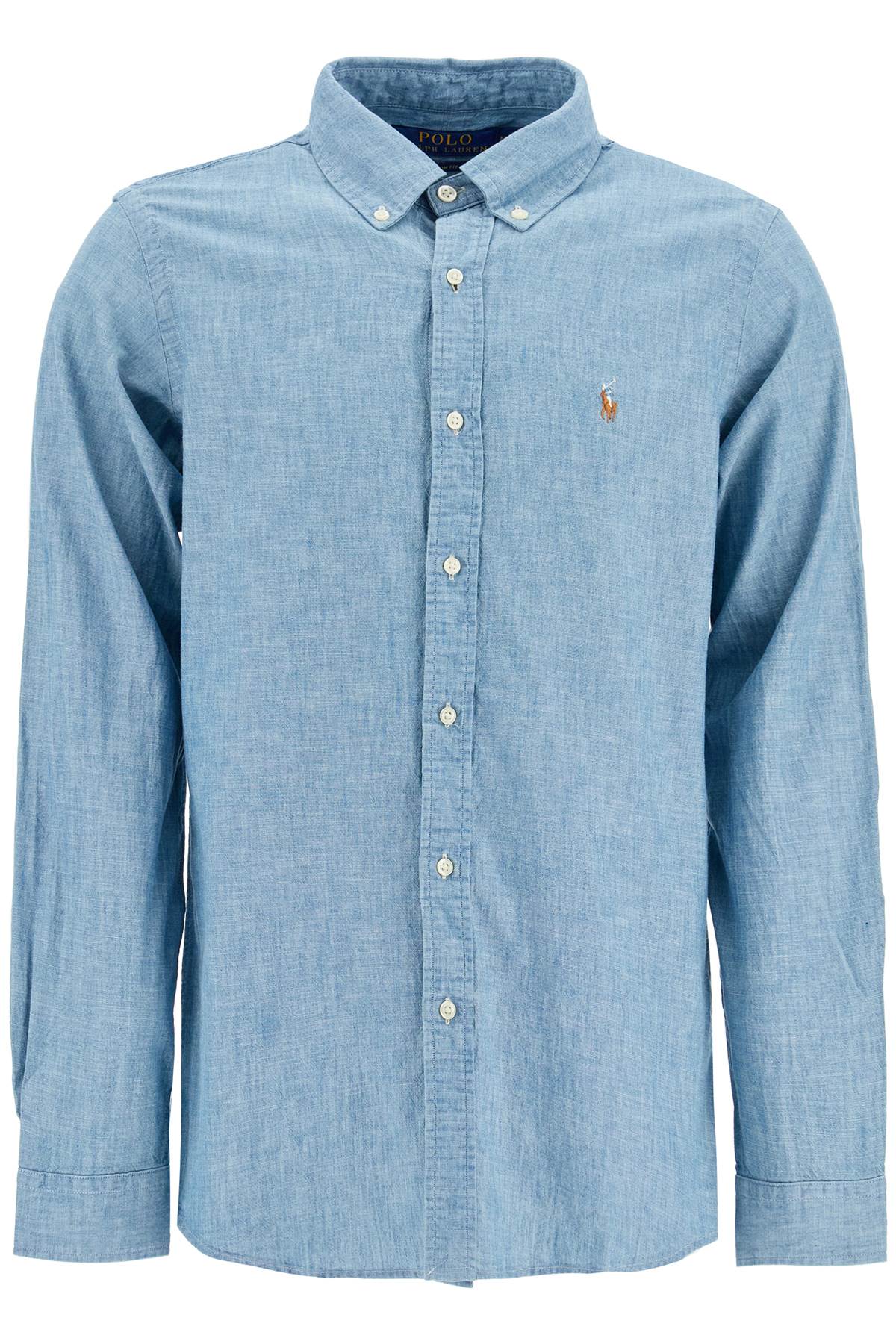 Polo Ralph Lauren Custom Fit Shirt In Chambray