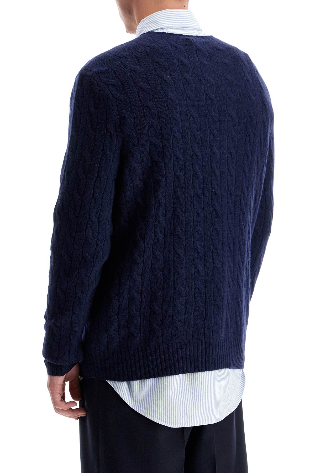 Polo Ralph Lauren Cable-Knit Pullover With Pony Embroidery