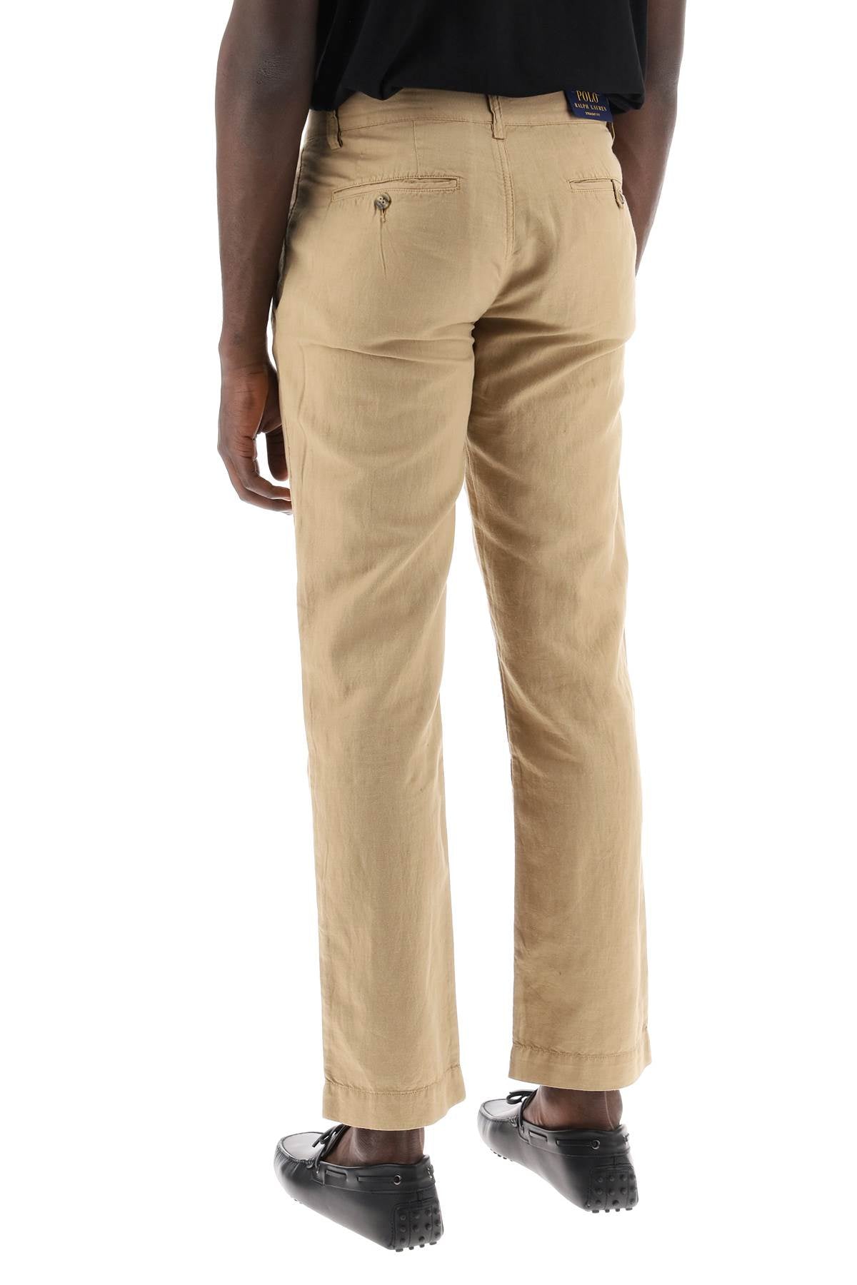 Polo Ralph Lauren Linen And Cotton Blend Pants For