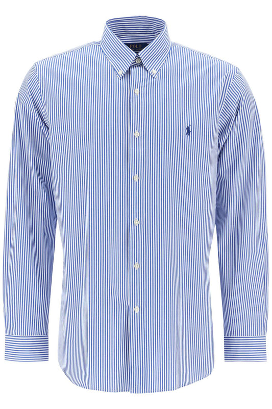 POLO RALPH LAUREN Camicia In Popeline Stretch A Righe