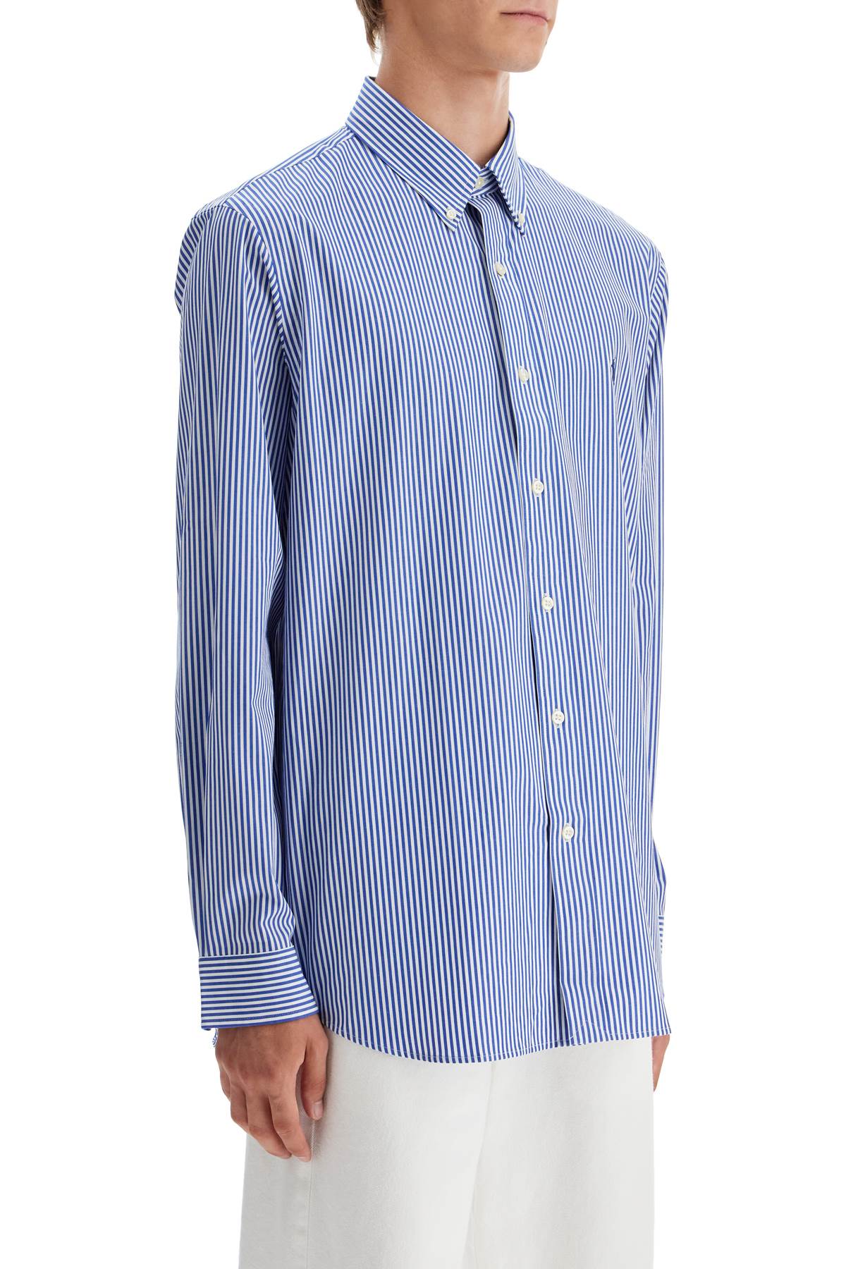 POLO RALPH LAUREN Camicia In Popeline Stretch A Righe