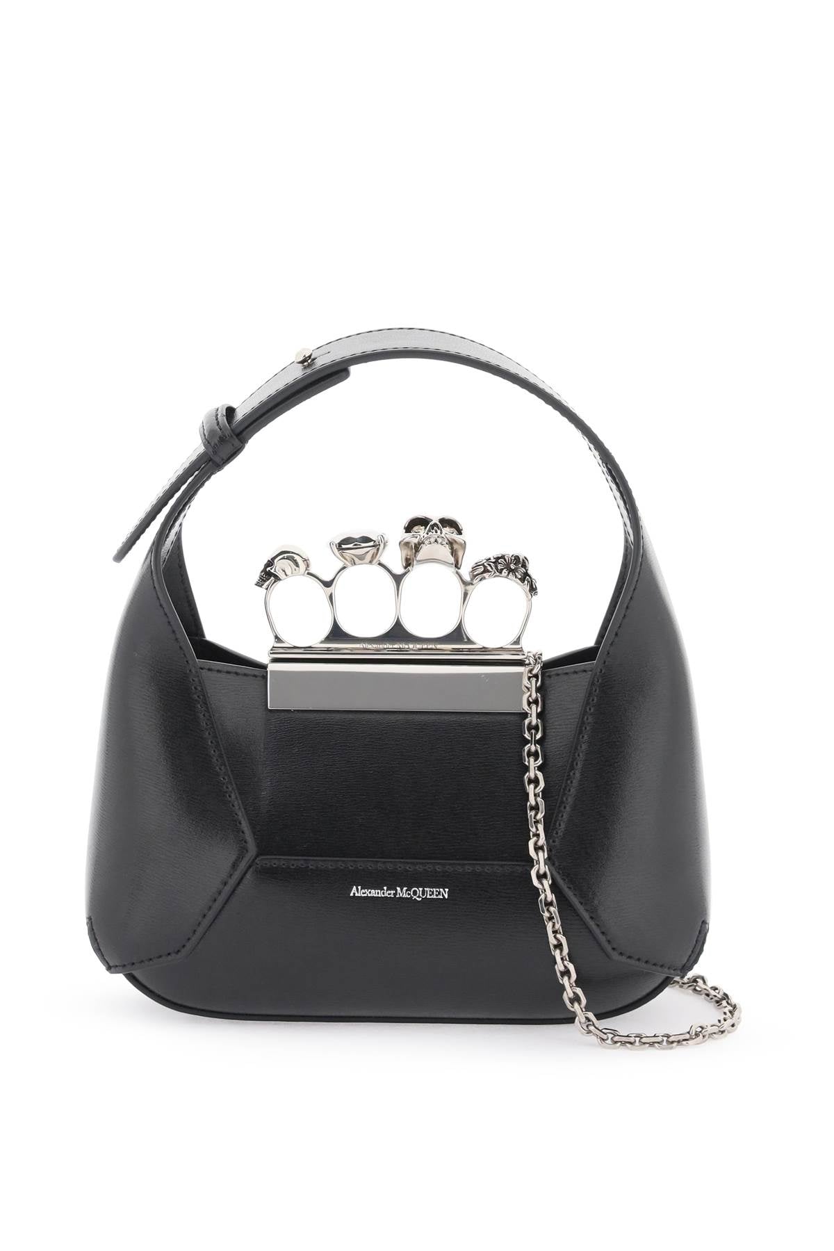 Alexander Mcqueen The Jewelled Hobo Mini Bag