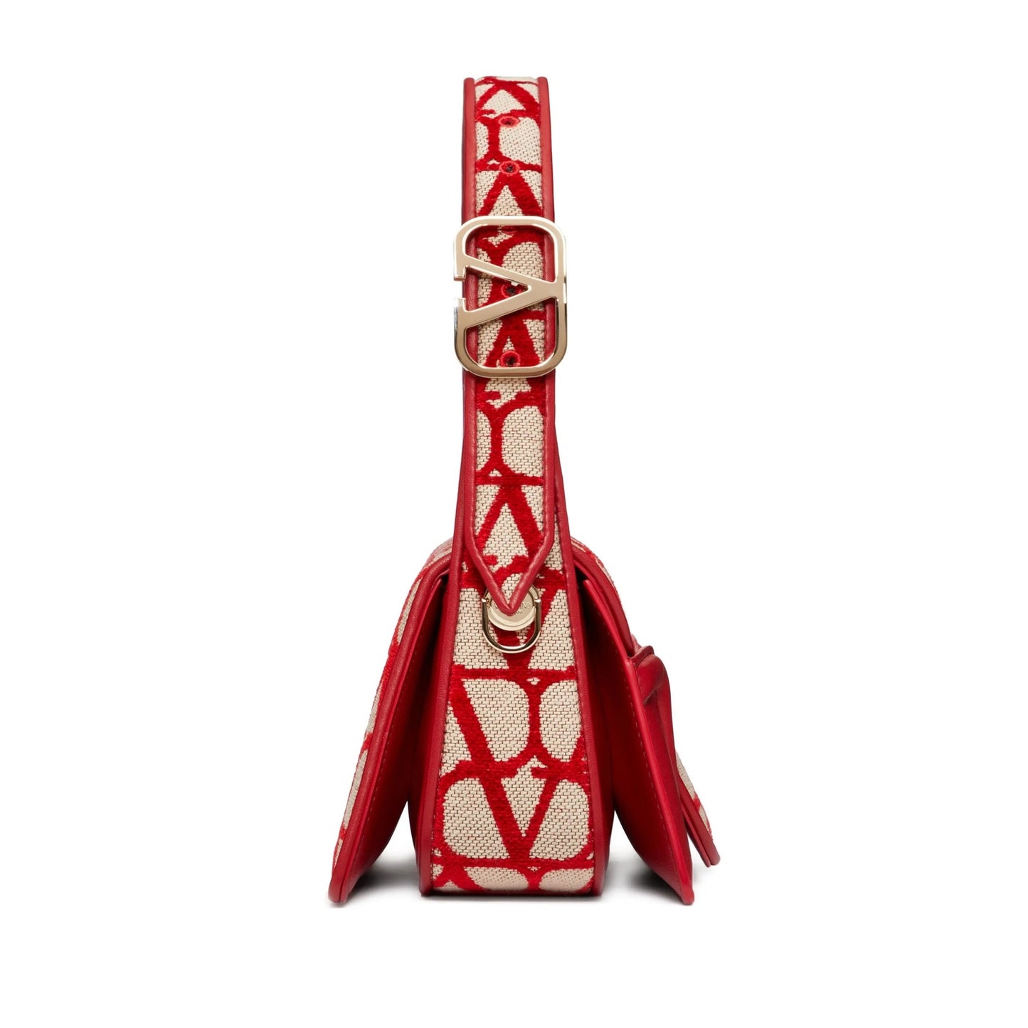 Valentino Garavani La Petit Deuxième Toile Iconographe shoulder bag Red Tan