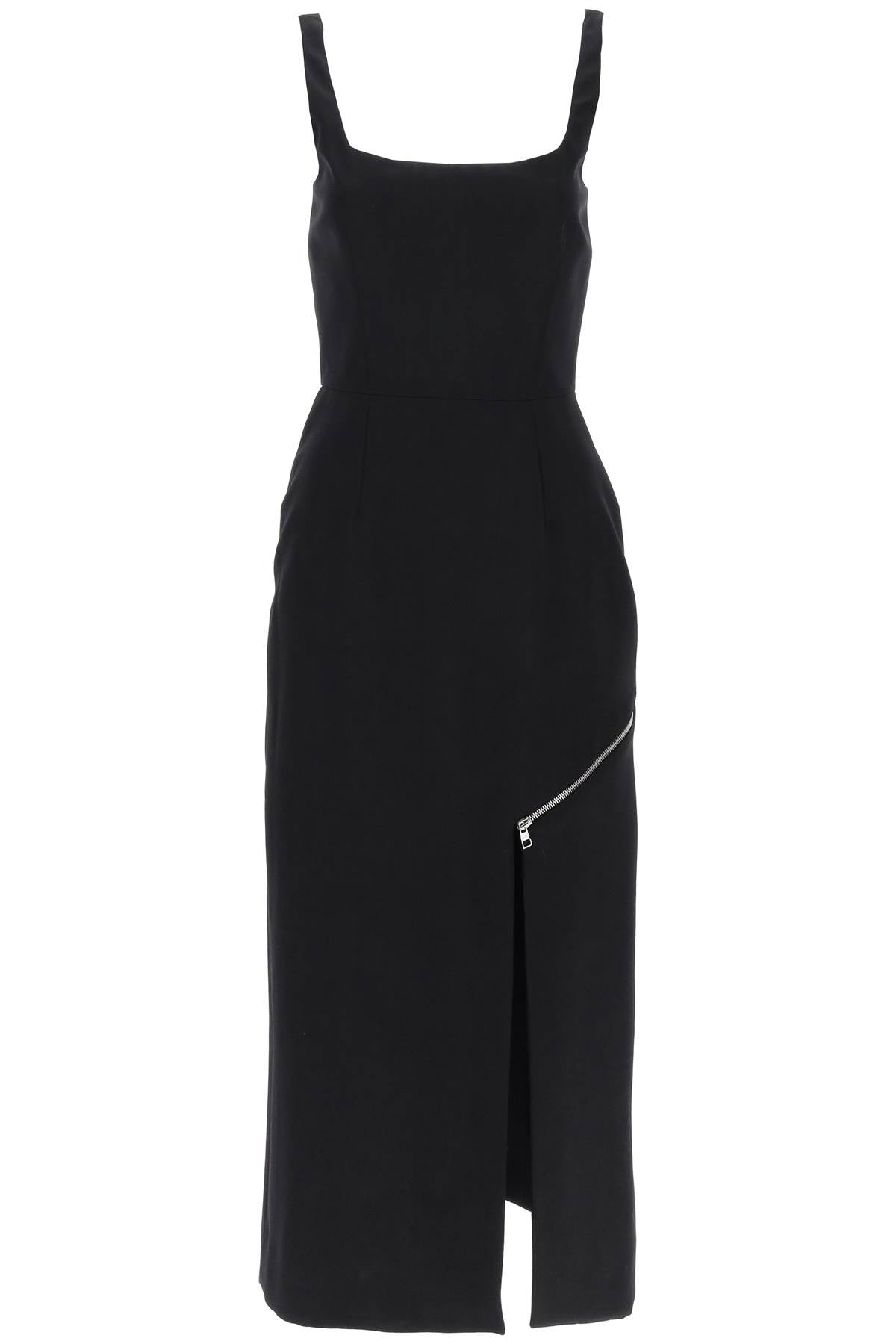 Alexander Mcqueen Midi Sheath Dress With Convertible Panel