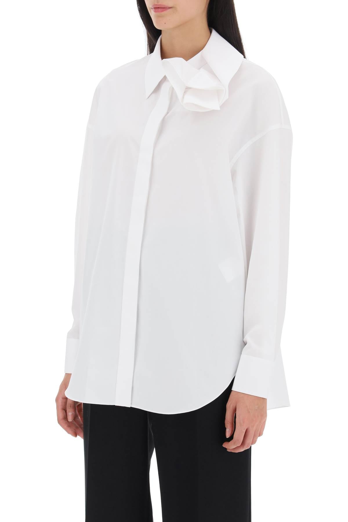 Alexander Mcqueen Shirt With Orchid Detail