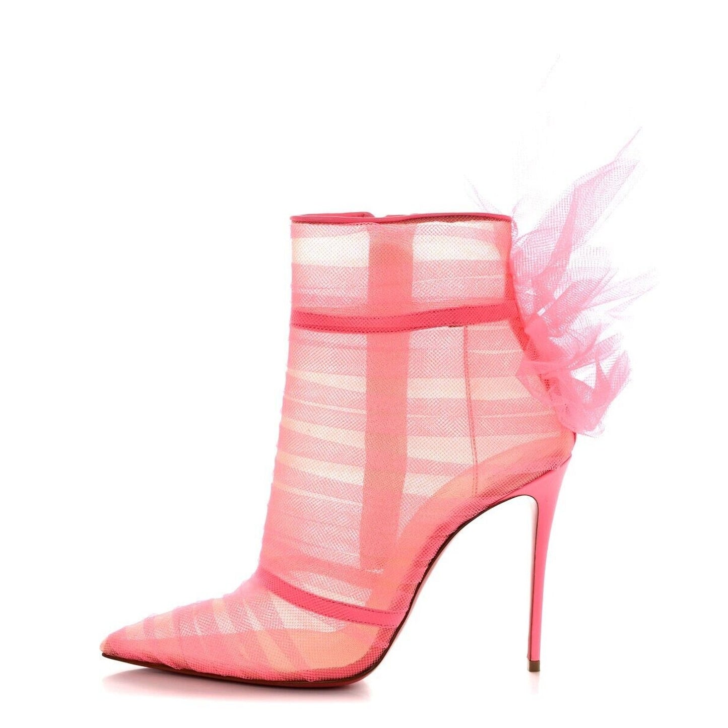 Christian Louboutin Libellibooty 100 organza Ankle boots