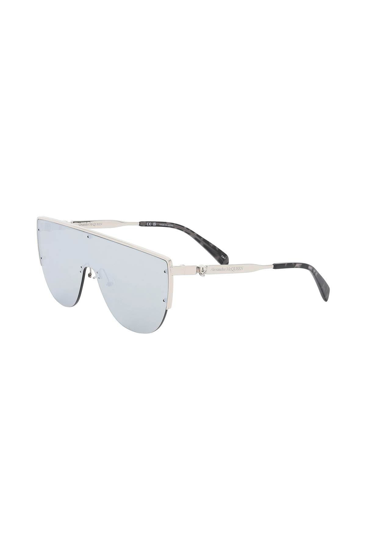 Alexander Mcqueen Sunglasses With Mirrored Lenses And Mask-Style Frame