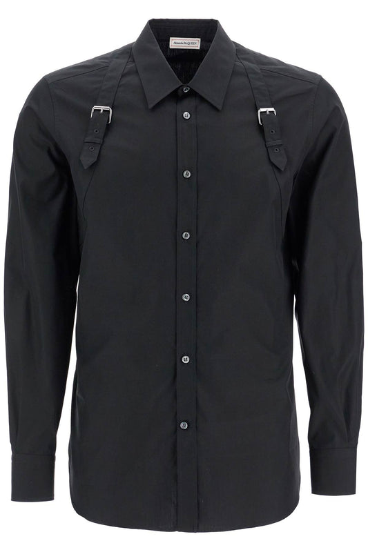 Alexander Mcqueen Poplin Harness Shirt For Men