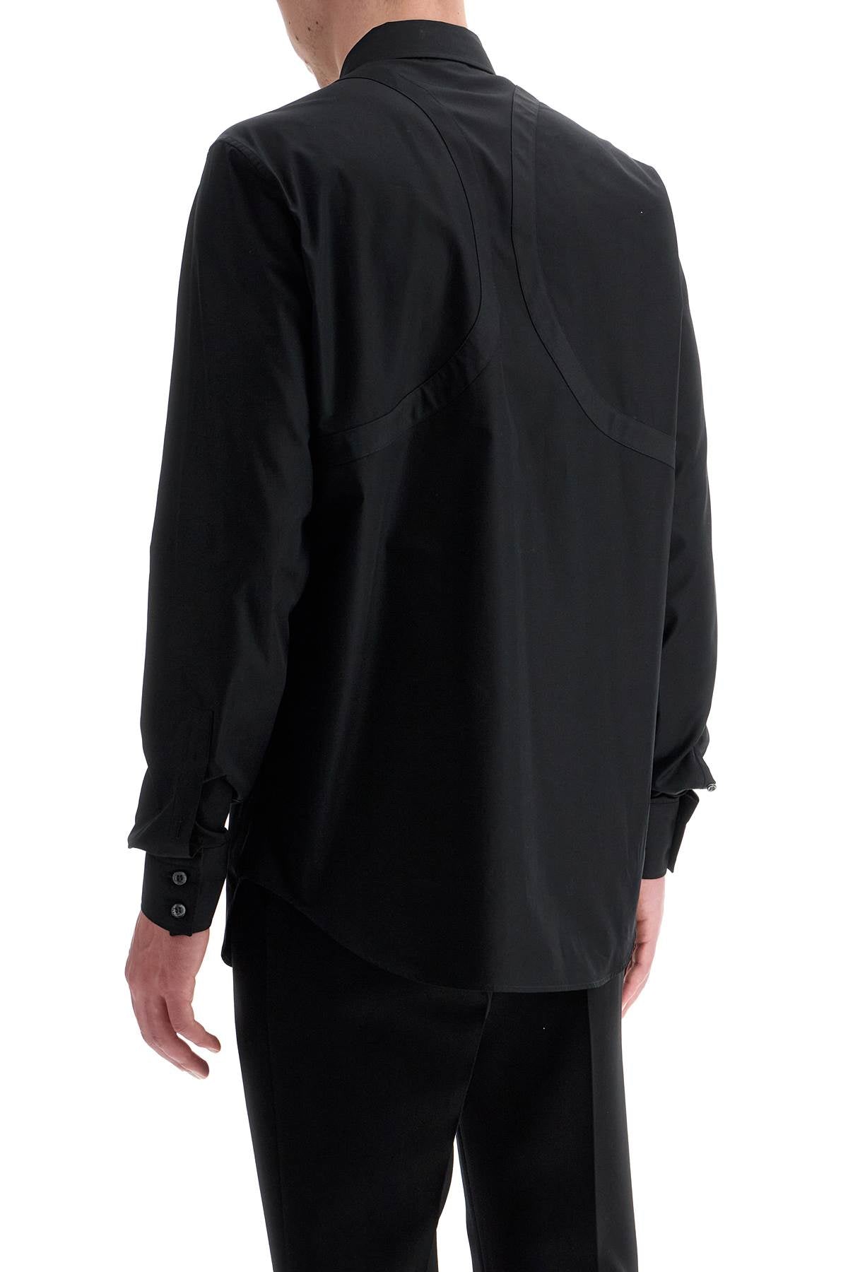 Alexander Mcqueen Poplin Harness Shirt For Men