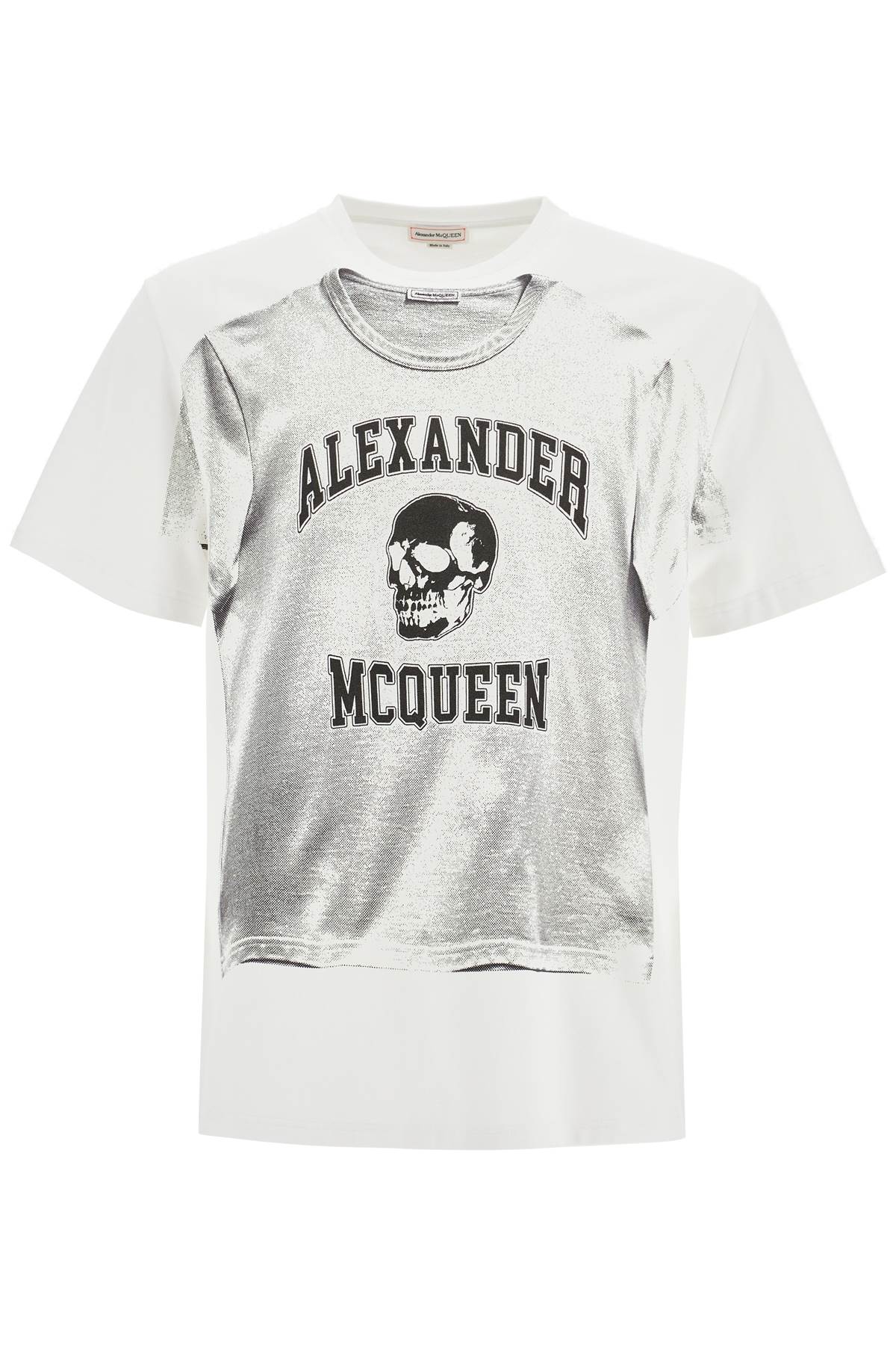 Alexander Mcqueen Printed Compact Cotton T-Shirt