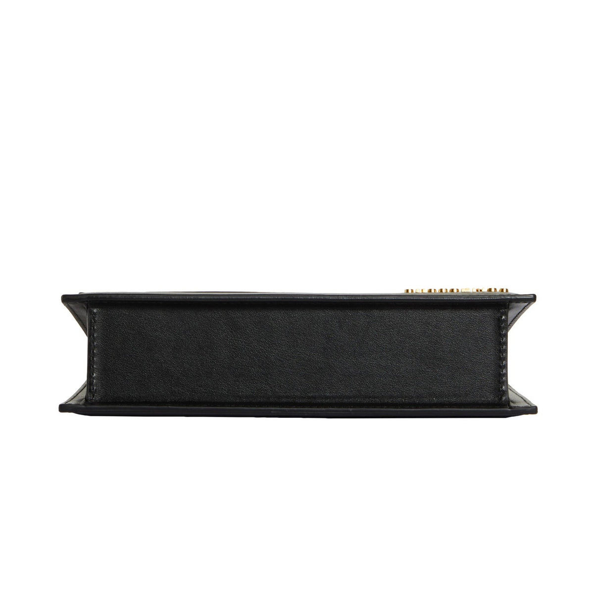 NWT Jacquemus Le Chiquito Long Leather Bag Black Gold Logo