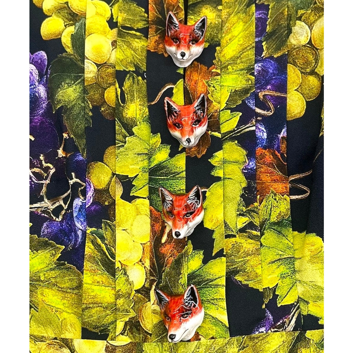 NWT Dolce & Gabbana Grape Print Embellished Dress Yellow IT 40 / S