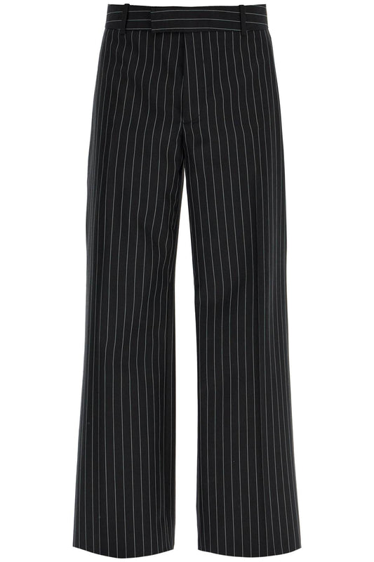 Alexander Mcqueen Low-Waisted Pinstripe