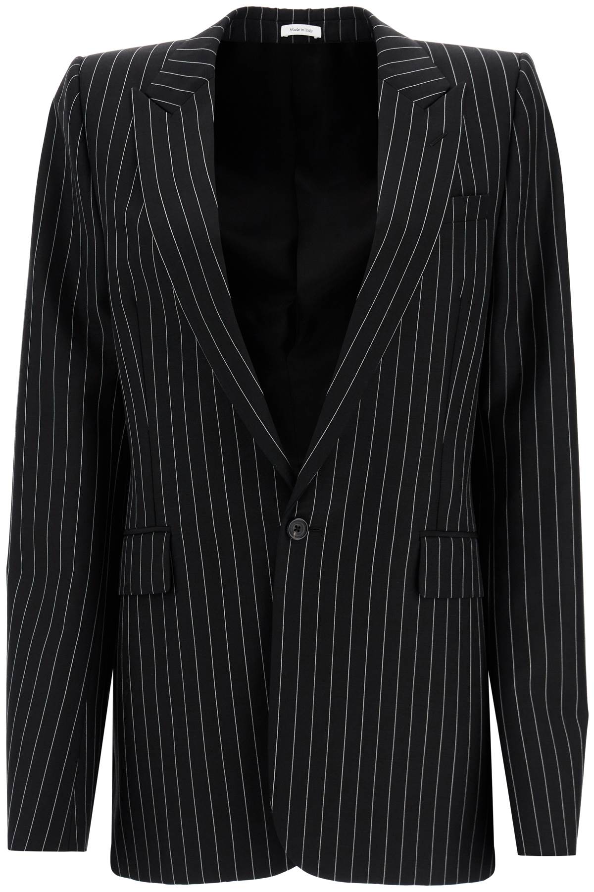 Alexander Mcqueen Striped Jacket With Voluminous