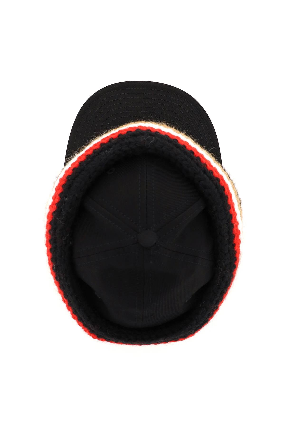 Burberry Baseball Cap With Knit Headband