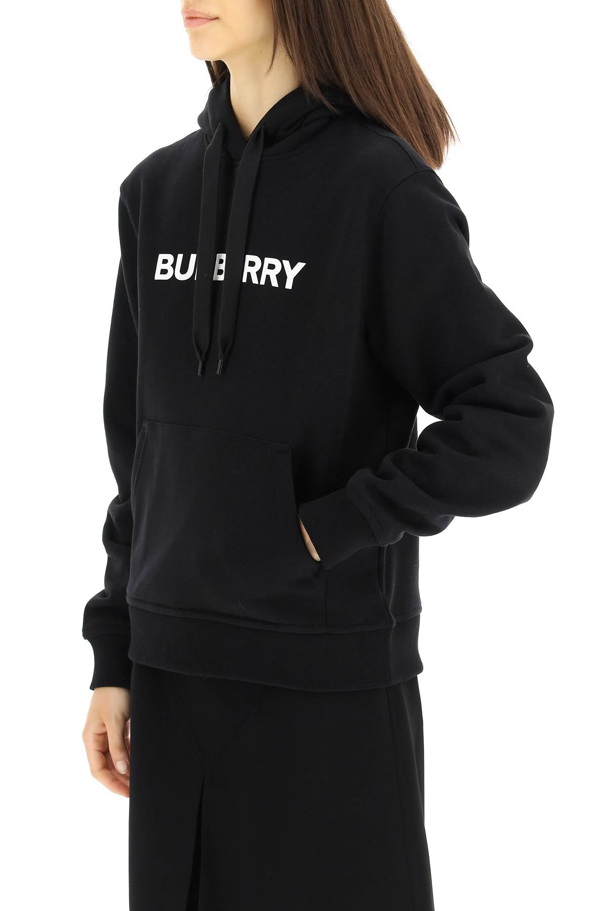 Burberry Poulter Hoodie With Logo Print