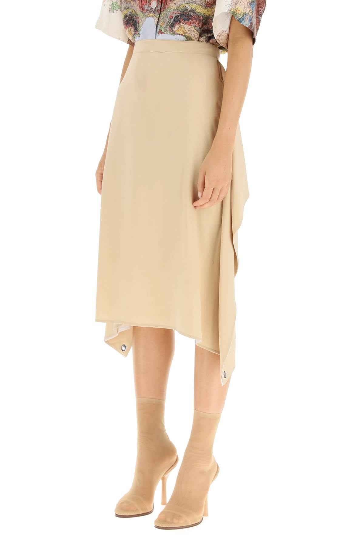 Burberry Thea Silk Midi Skirt