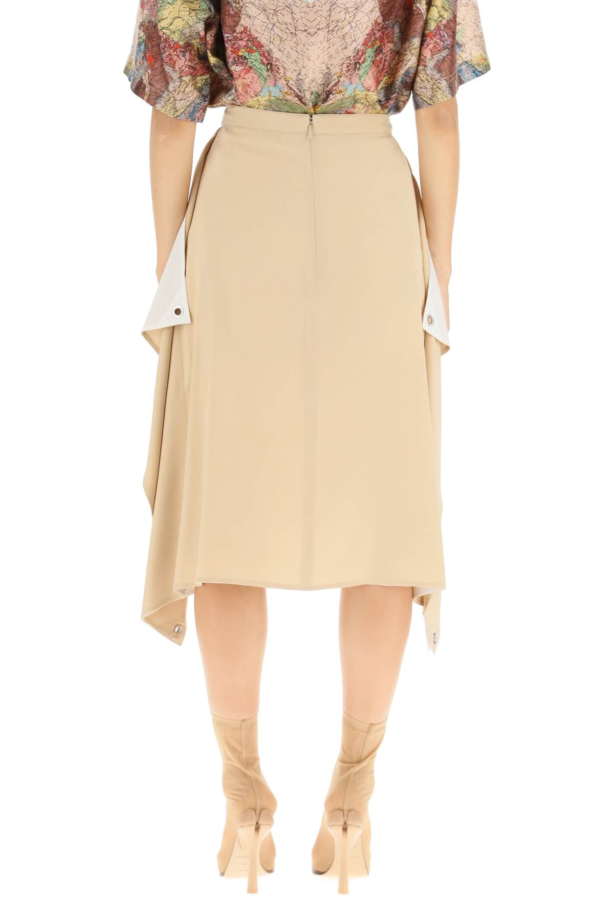 Burberry Thea Silk Midi Skirt