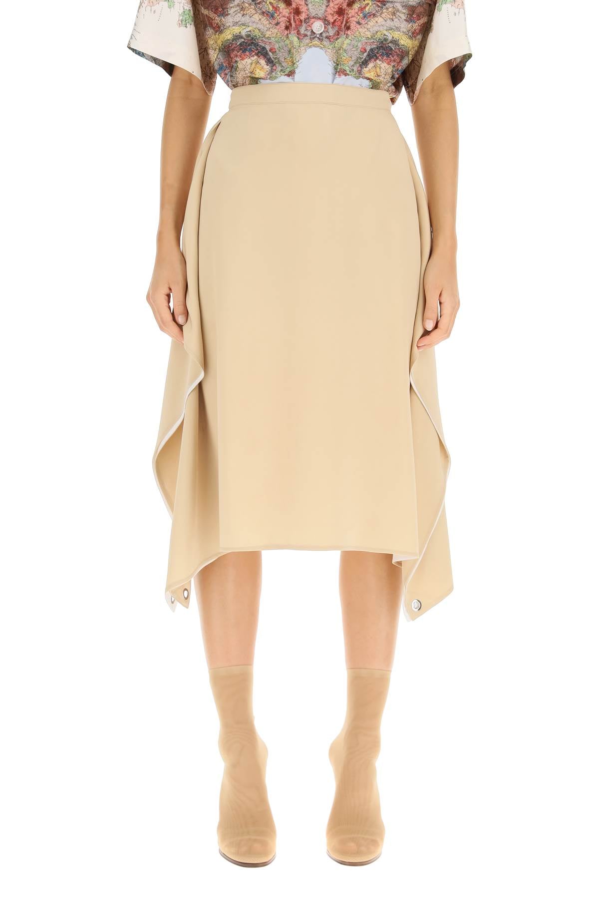 Burberry Thea Silk Midi Skirt