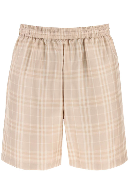 Burberry Tartan Silk Shorts