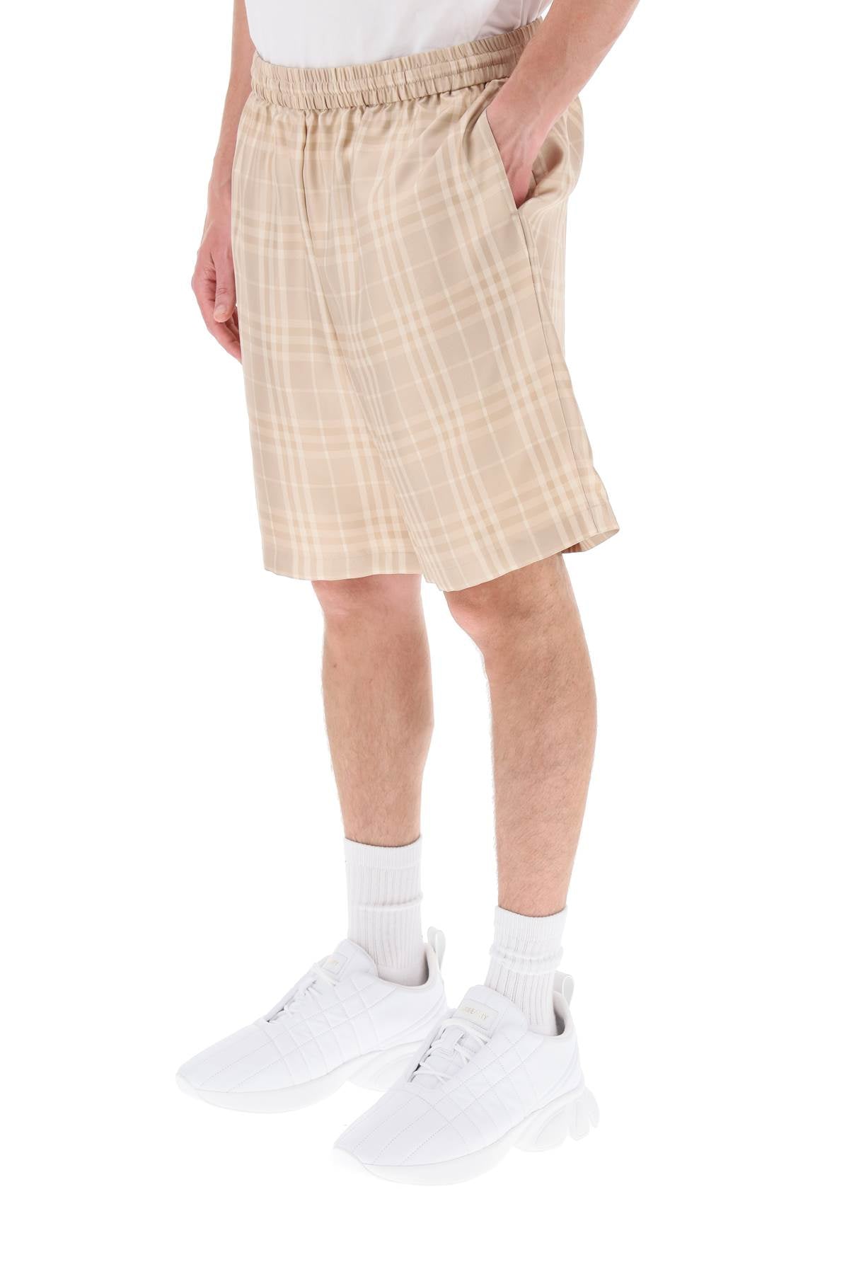 Burberry Tartan Silk Shorts