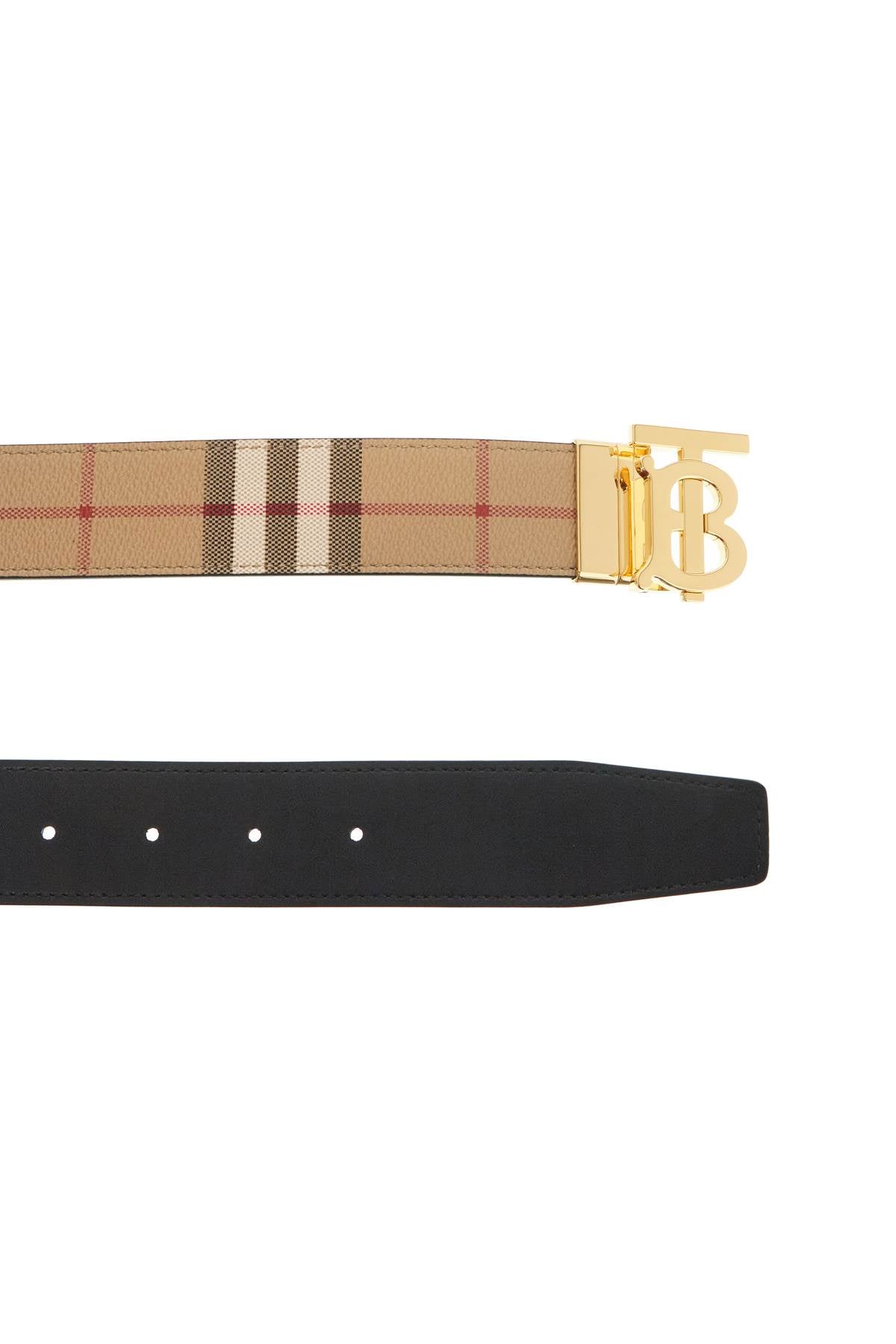 Burberry Reversible Tb Check Belt