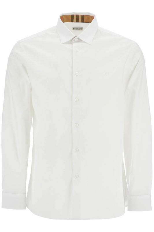 Burberry Sherfield Shirt In Stretch Cotton