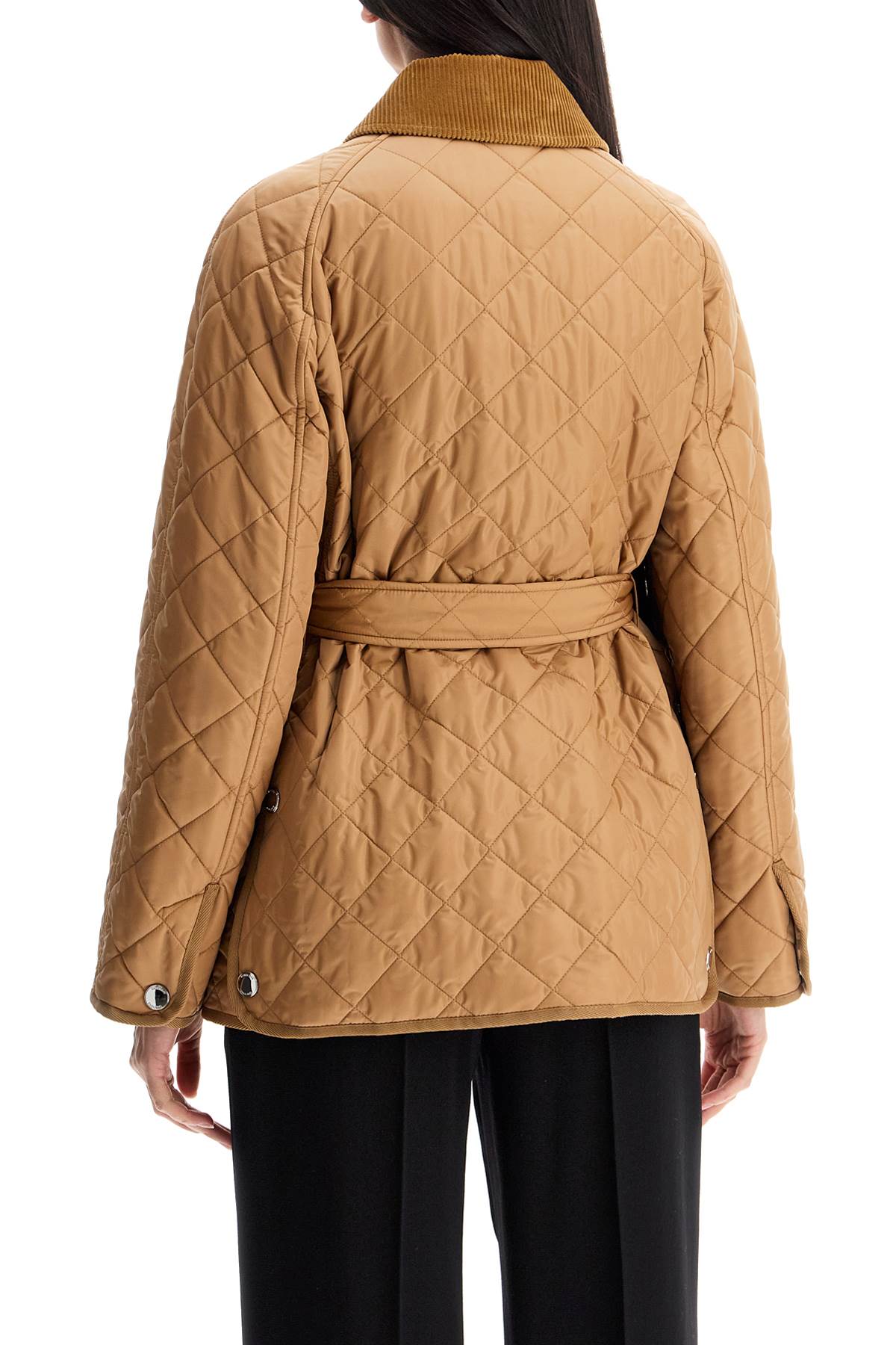 Burberry Quilted Jacket With Belt Pen