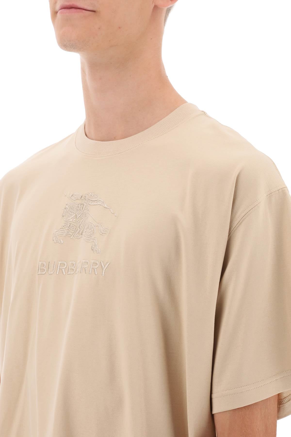 Burberry Tempah T-Shirt With Embroidered Ekd