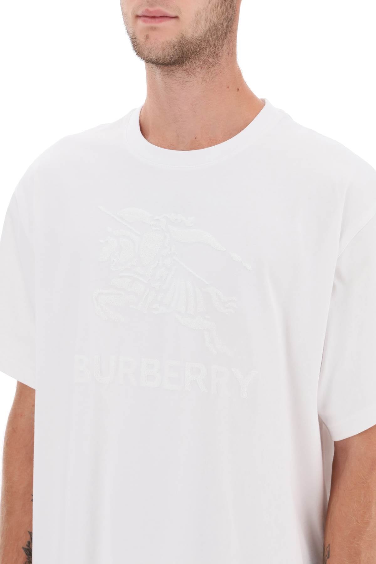 Burberry Ekd Embroidery Raynerton Oversized T-Shirt