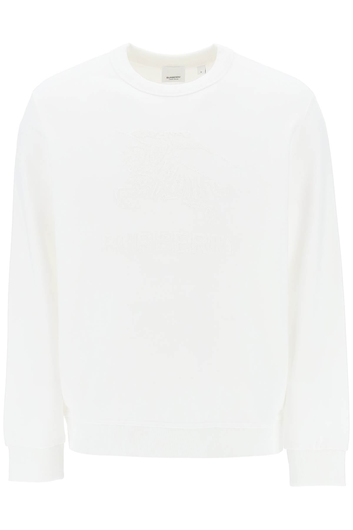 Burberry Rayner Crew-Neck Sweatshirt With Equestrian Knight