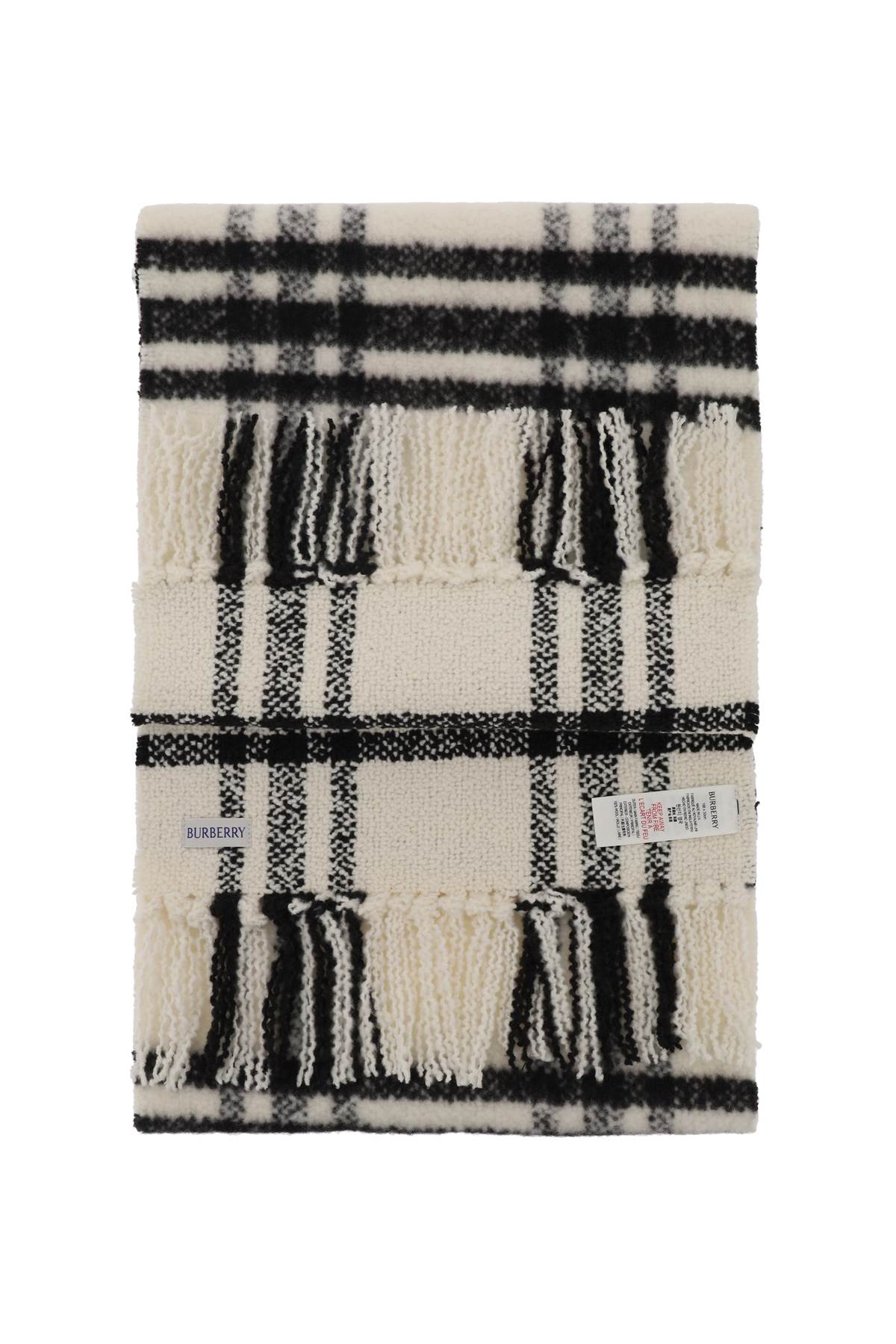 Burberry Check Wool Scarf