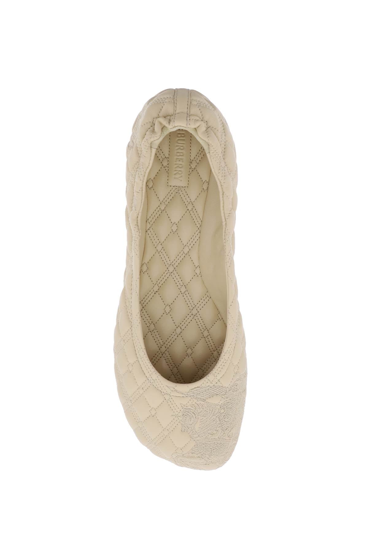 Burberry Quilted Leather Sadler Ballet Flats