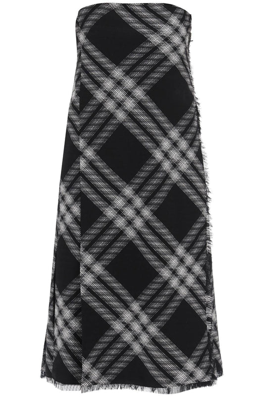 Burberry Midi Dress With Check Pattern