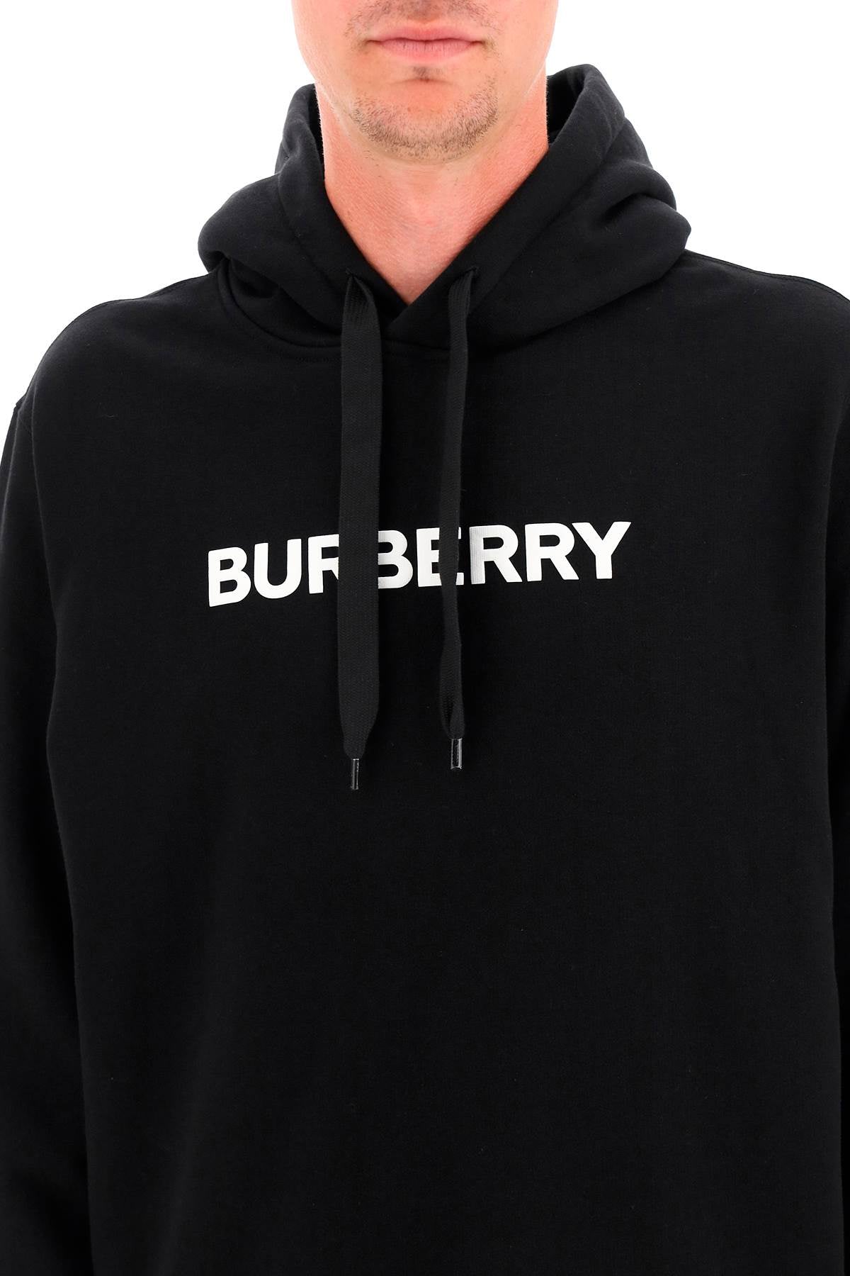 BURBERRY Felpa Ansdell Con Cappuccio E Stampa Logo