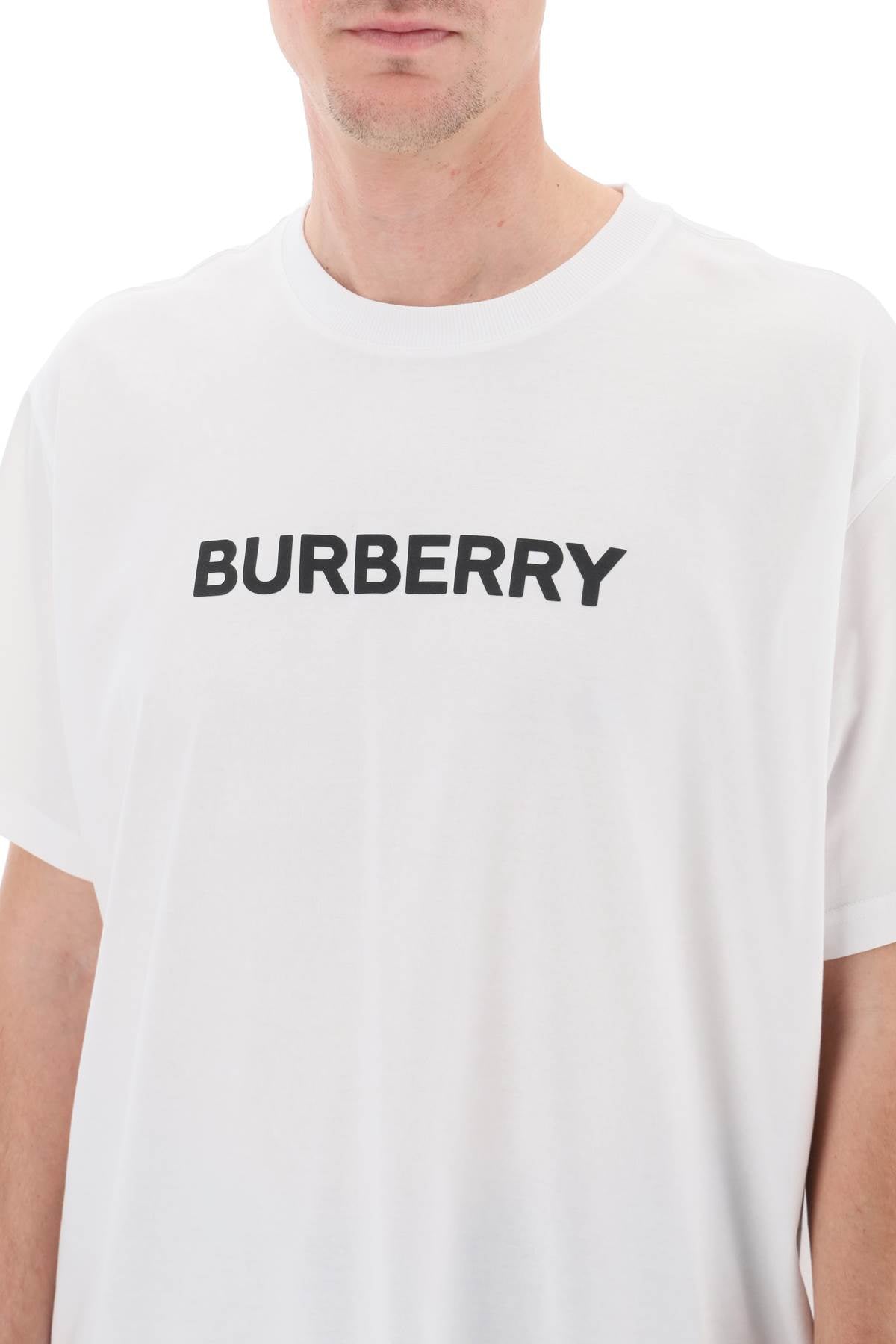 Burberry Harriston T-Shirt With Logo Print